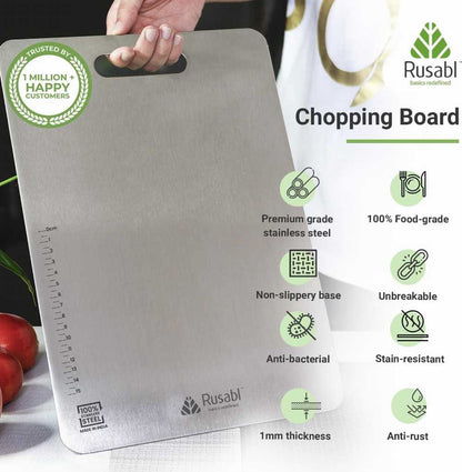 Premium Bamboo Cutting Board with Easy-Grip Handle