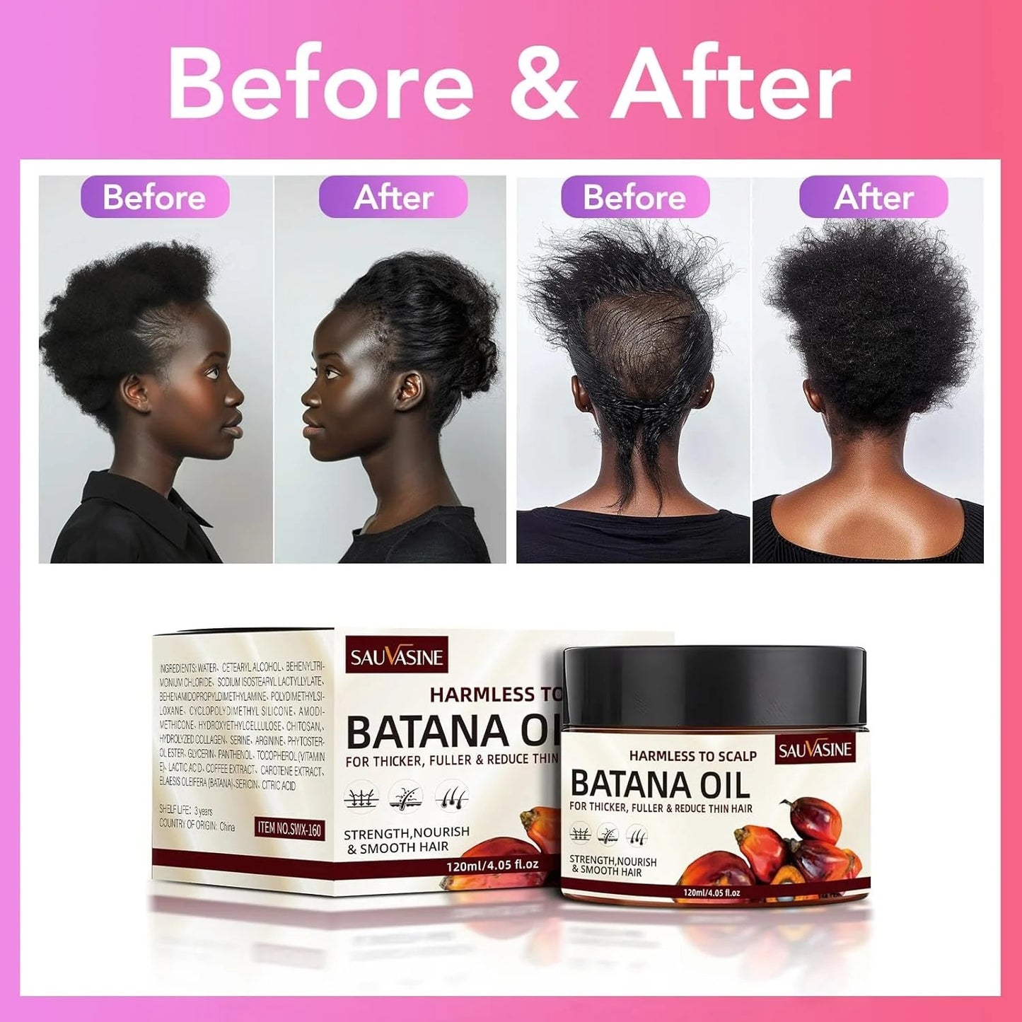 Premium Batana Oil for Hair Growth, Strength & Shine