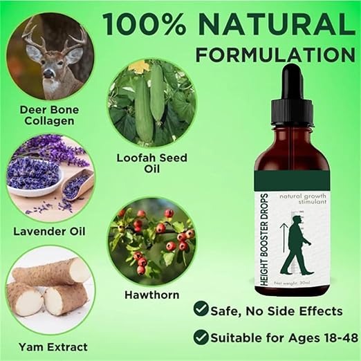 Height Enhancement Drops 30ml – Easy Daily Liquid Formula