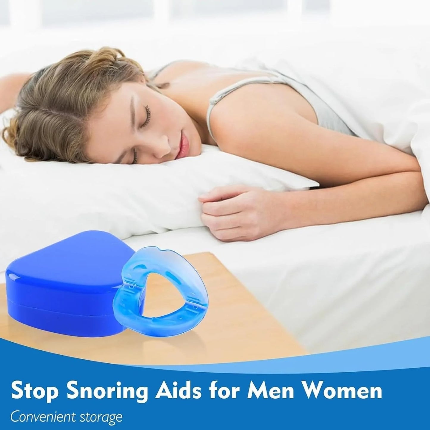 Adjustable Anti Snoring Mouthpiece – Comfortable Sleep Improvement Device