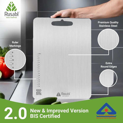 Premium Bamboo Cutting Board with Easy-Grip Handle