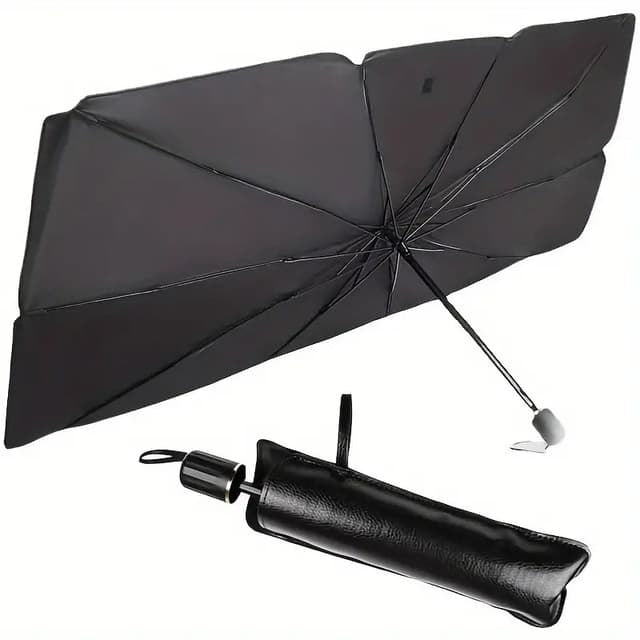Denx Portable Car Umbrella | Foldable Sunshade Cover for UV Protection, Heat Resistance & All-Weather Protection